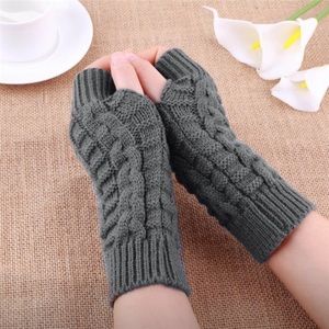 Fashion Women Knitted Fingerless gloves